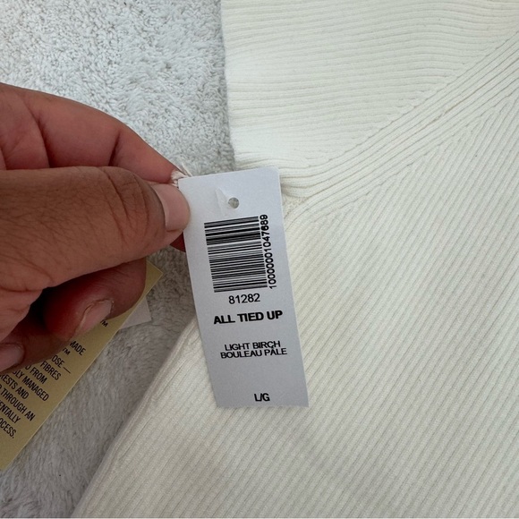 Wilfred Aritzia All Tied Up Sweater in Light Birch size L - Picture 5 of 10